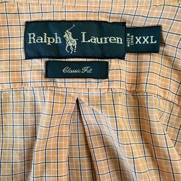 Ralph Lauren Classic Fit Button-Down Shirt – Men's XXL Checkered Long Sleeve - Picture 1 of 4